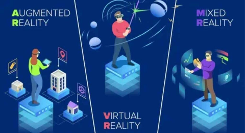 image describes AR vs. MR